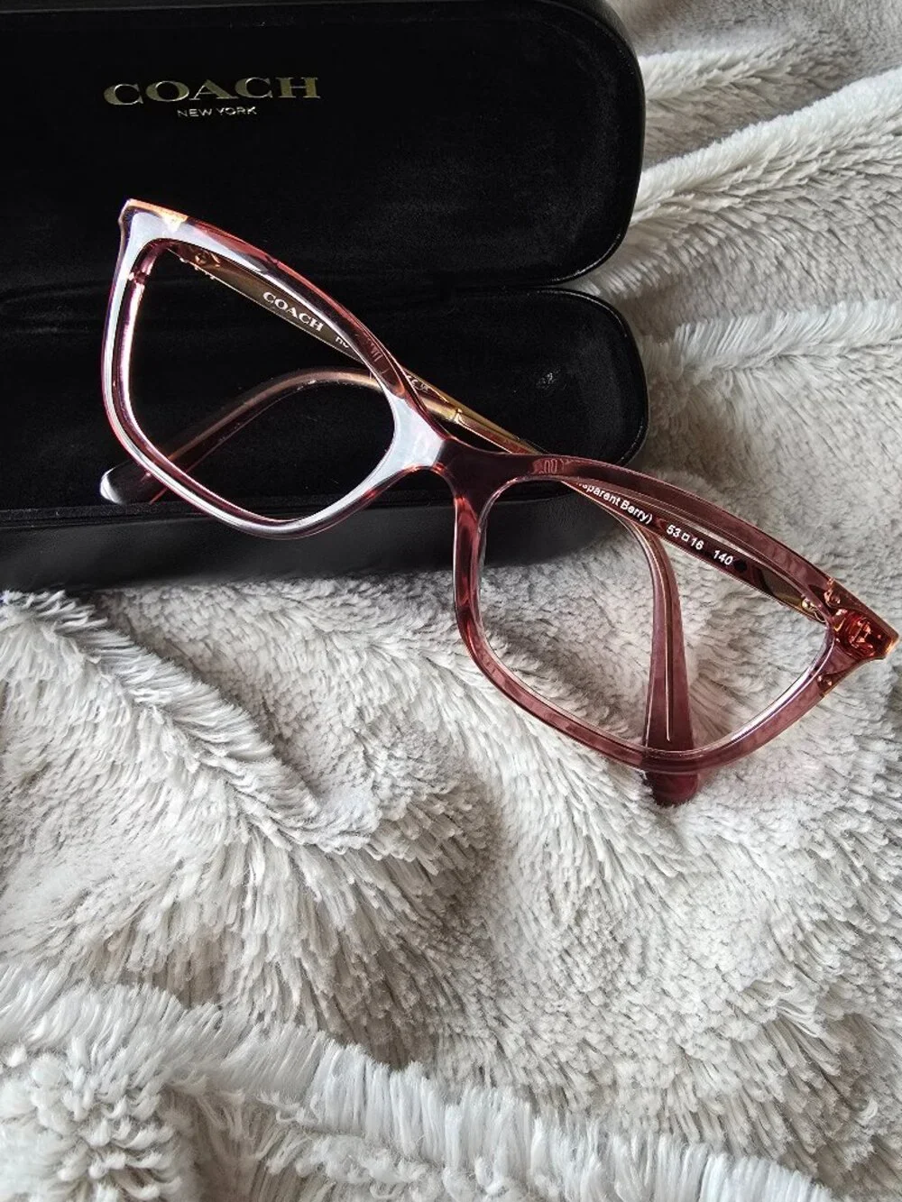 Coach Transparent Berry Frames
